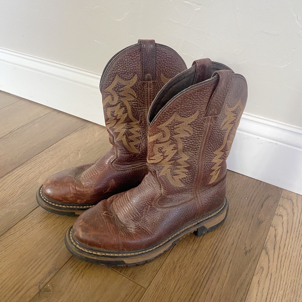 Rocky Leather cowboy work boot.